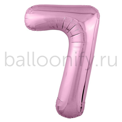 Шар ЦИФРА 7 Металлик Flamingo 40" 102 см
