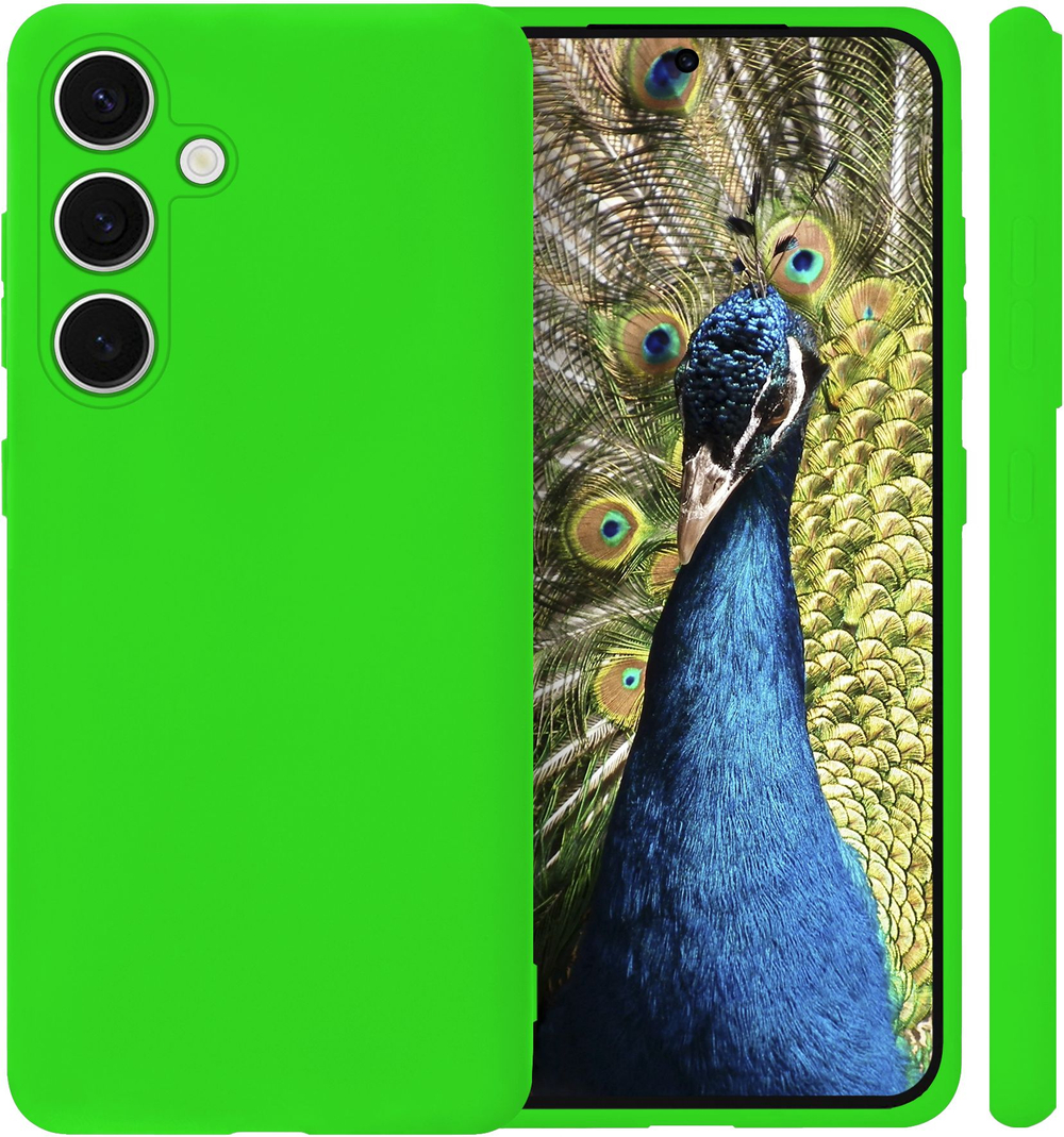 Мягкий Soft Touch чехол из силикона для SAMSUNG GALAXY S24 (не ULTRA / FE / PLUS!) с бархатной подкладкой