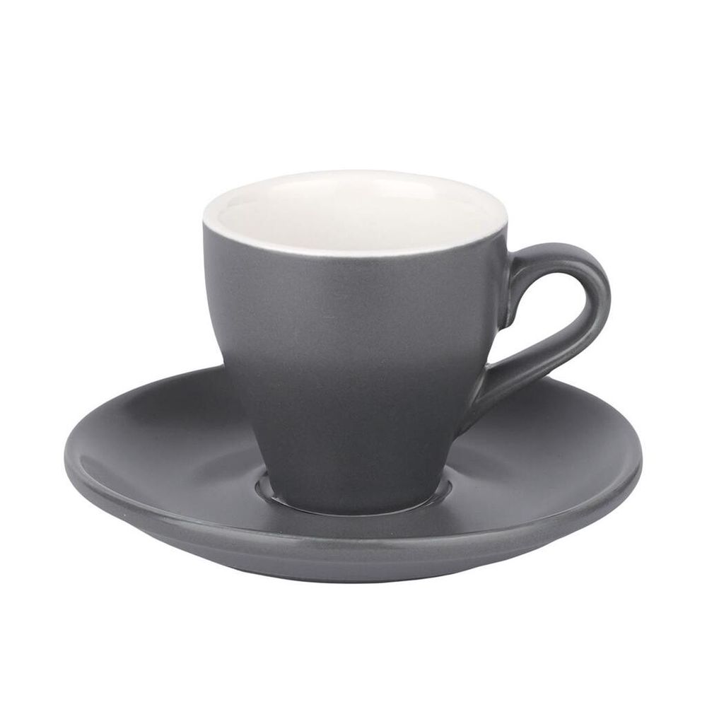 Кофейная пара 100 мл серая матовая d 6,4 см h6,2 см Barista (Бариста) P.L. Proff Cuisine [6]