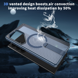 Прозрачный чехол Mesh Pro Magnetic Case для Samsung Galaxy S22 Ultra