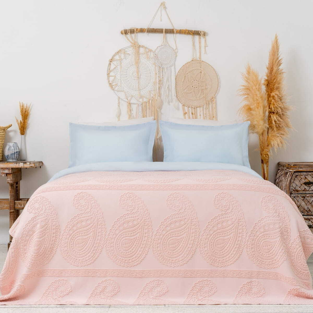 Покрывало 200x220 Arya home Misley розовый