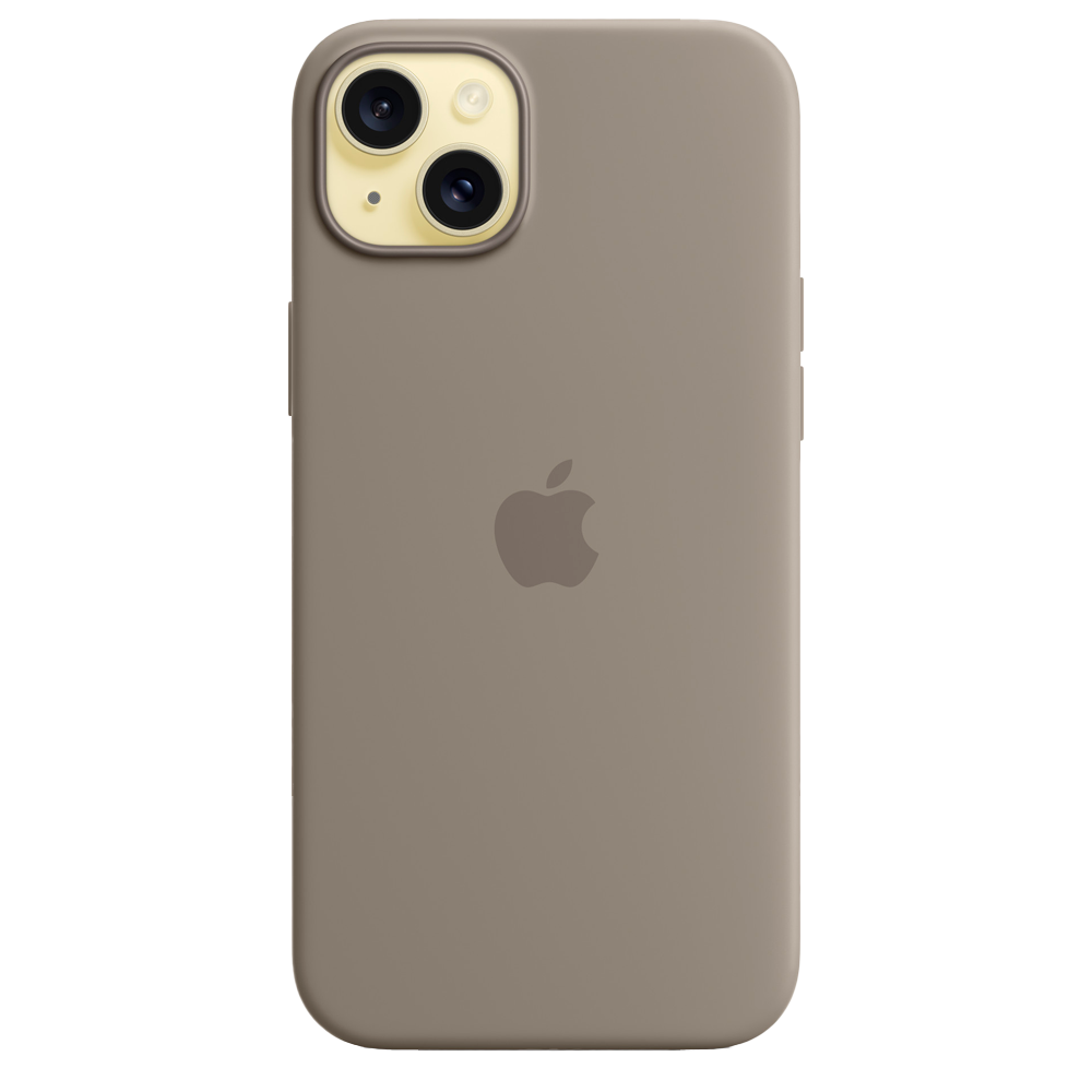 Силиконовый чехол с поддержкой MagSafe Apple Silicone Case для iPhone 15 Plus, Clay (Пепельно-коричневый)