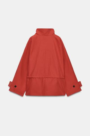 ZARA ПАРКА ОВЕРСАЙЗ — ZW COLLECTION, ЧЕРЕПИЧНЫЙ