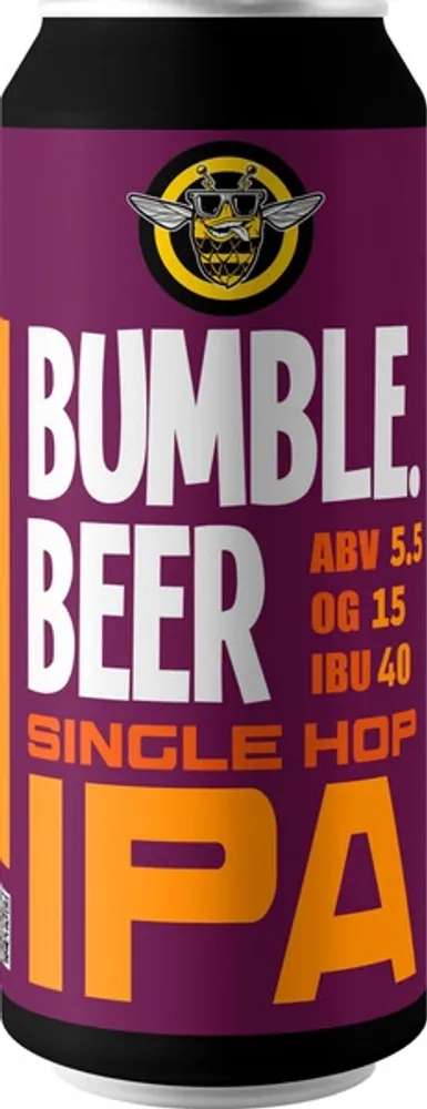 Пиво Бамбл.Бир Сингл Хоп ИПА-3 (Амарило) / BUMBLE.BEER Single Hop IPA-3 (Amarillo) 0.45 - банка