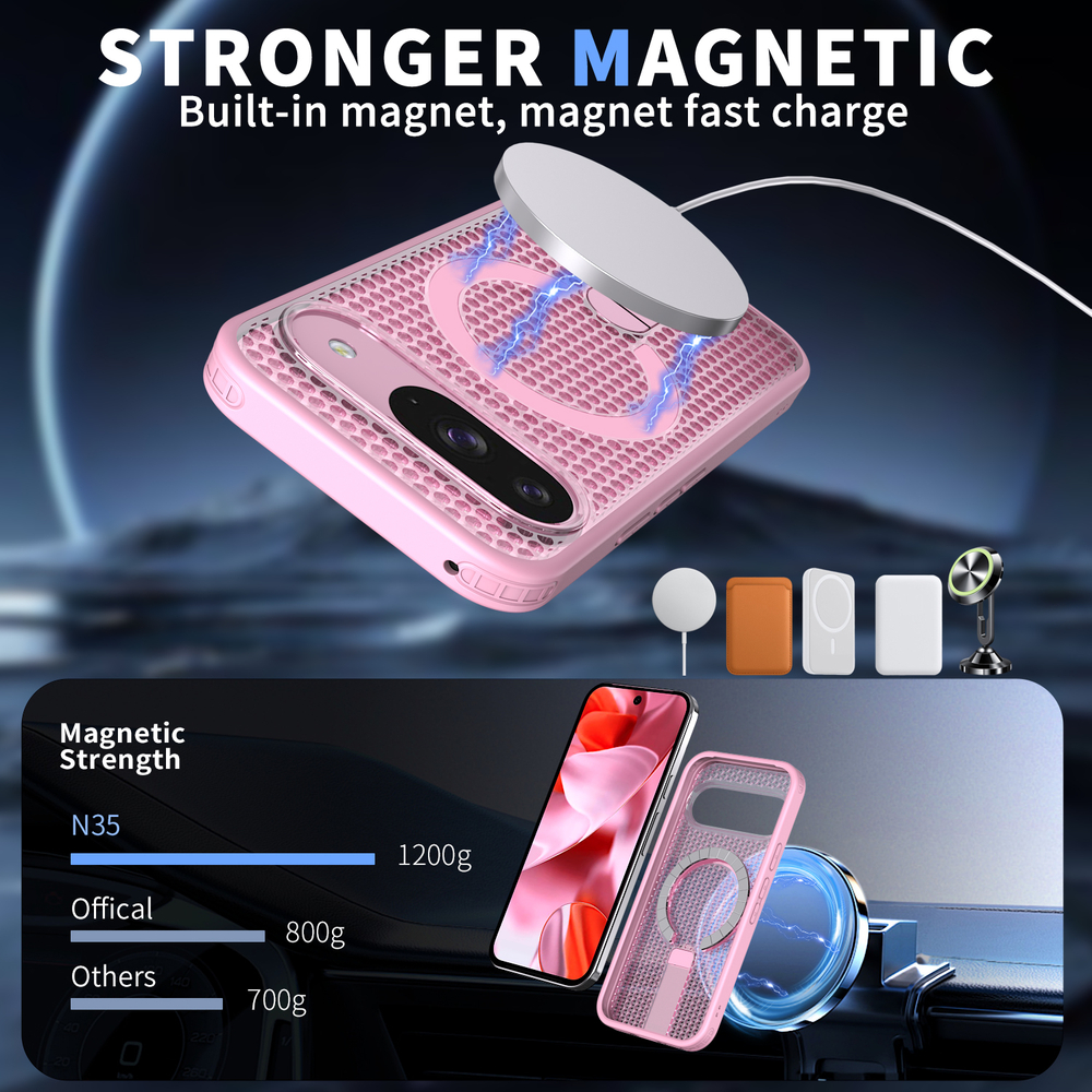 Прозрачный чехол Mesh Pro Magnetic Case для Google Pixel 10/Pixel 10 Pro