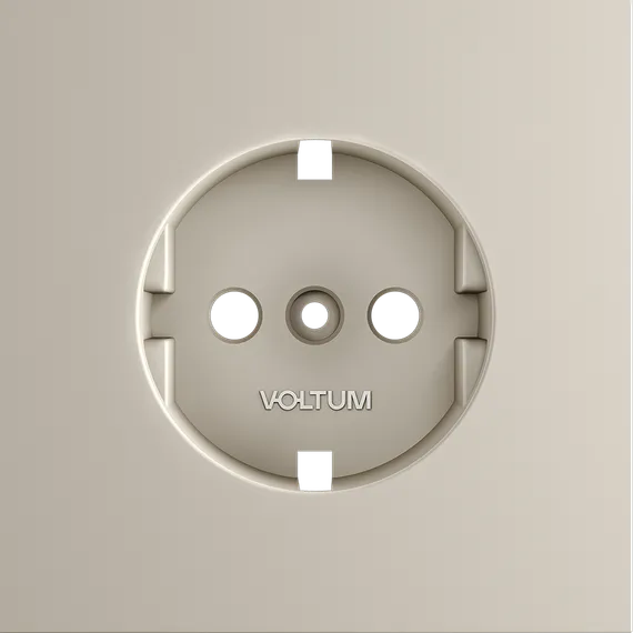 Накладка для розетки с заземлением Voltum S70 Кашемир VLS000603