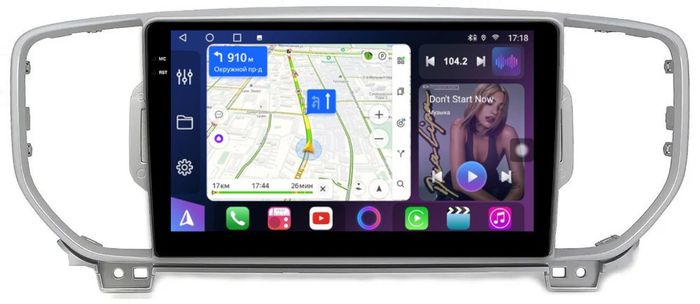 Магнитола для KIA Sportage 4 2016-2018 - FarCar S500-TS10 монитор 9.5" QLED на Android 14, Быстрая, CarPlay, 4G SIM-слот