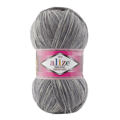 Пряжа Alize (Ализе) Superwash Comfort Socks / уп.5 мот. по 100 г, 420м, 7676 А