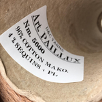 PAILLUX - D&C yarns; 96% хлопок, 4% прозрачные пайетки; 560м/100гр; цвет: нить - орех (светло-коричневый), пайетки - прозрачные MP
