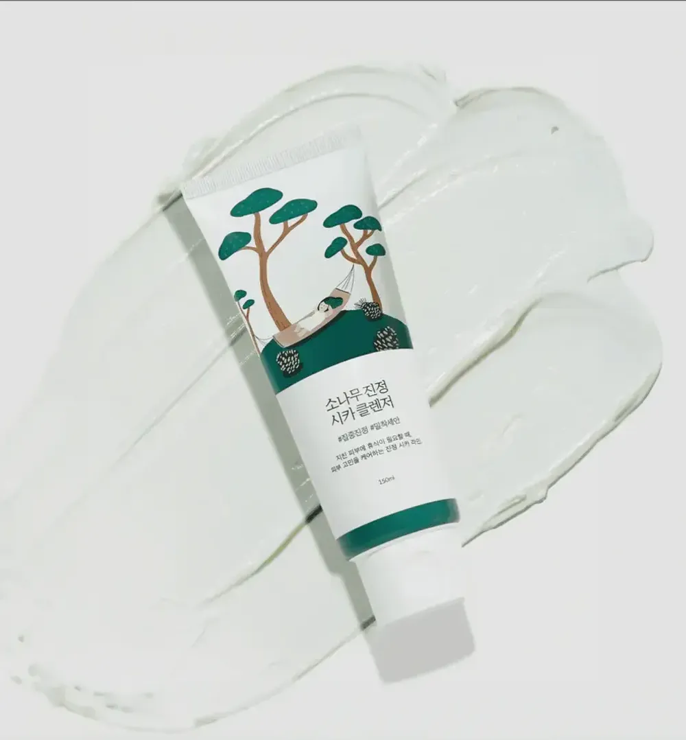 Успокаивающая очищающая пенка для лица ROUND LAB Pine Calming Cica Cleanser 150 мл. (Срок годности до 20.01.2028)