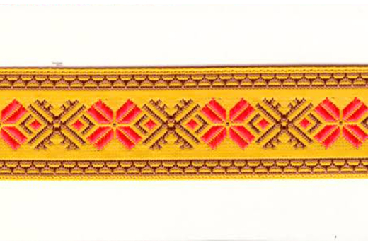 Тесьма жаккард, с1852, рис.9081, ш. 2,2 см