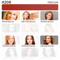 Пигмент Ne Pigment Персик #208, 15 мл.