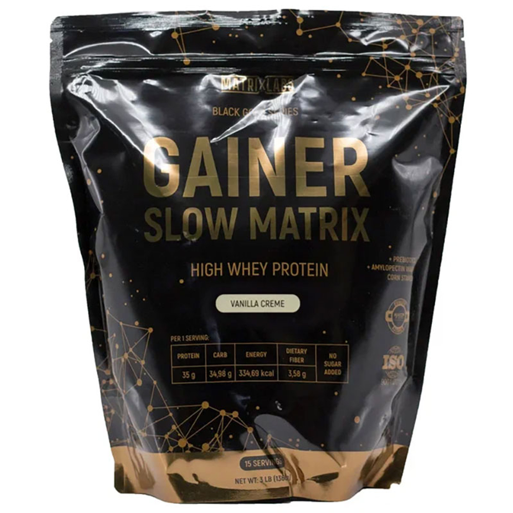 Matrix Labs Slow Matrix Gainer (Slow Carb, High Protein, Prebiotics, Fiber) (1360 гр.)