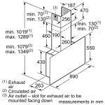 Вытяжка Bosch DWF97RV60