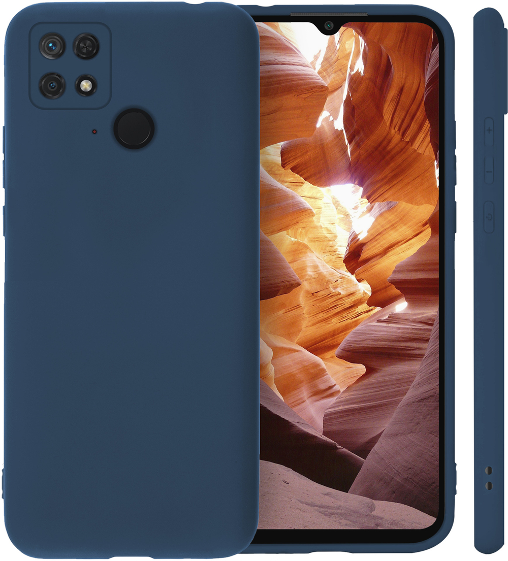 Мягкий Soft Touch чехол из силикона для XIAMI REDMI 10C с бархатной подкладкой