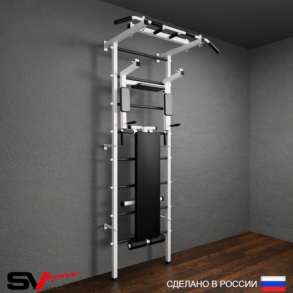 Шведская стенка Sv Pro 804 (Турник Pro/Брусья/стойка/Скамья)