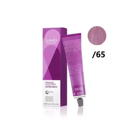 Londa Color стойкая крем-краска, /65 пастельный фиолетово-красный микстон, 60мл