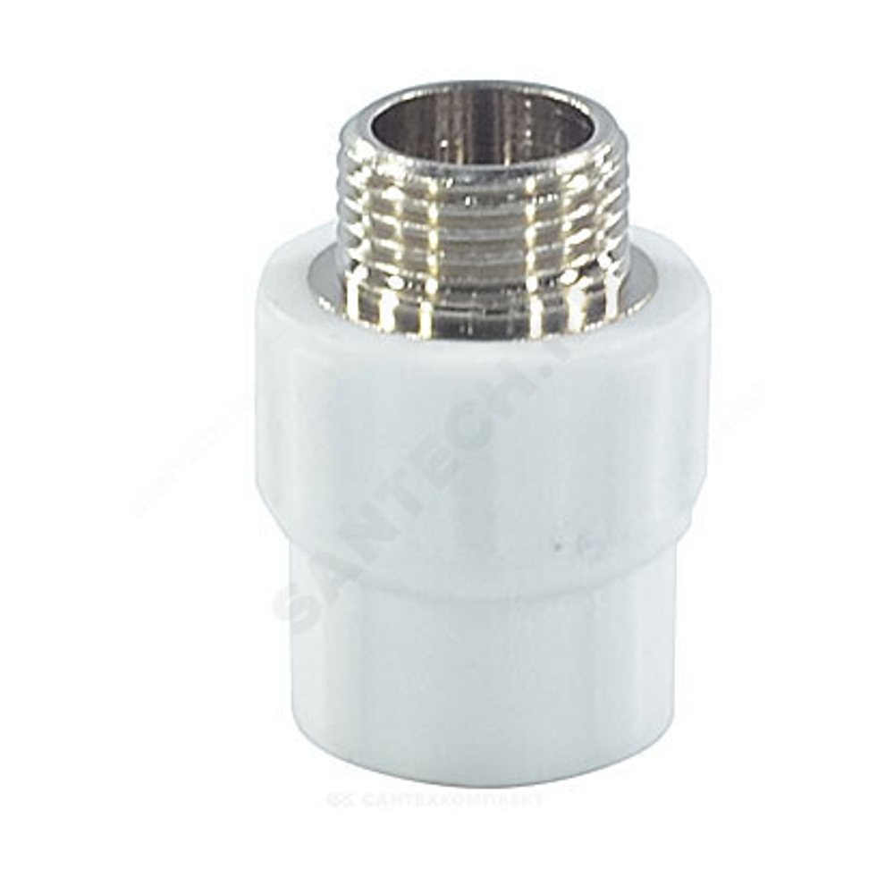 Муфта PP-R комбинированная белая Дн 20х1/2" НР PRO VALFEX 10130020-PRO