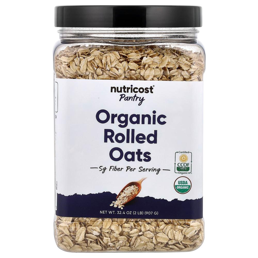 Nutricost, Pantry, органические овсяные хлопья, 907 г (32,4 унции)