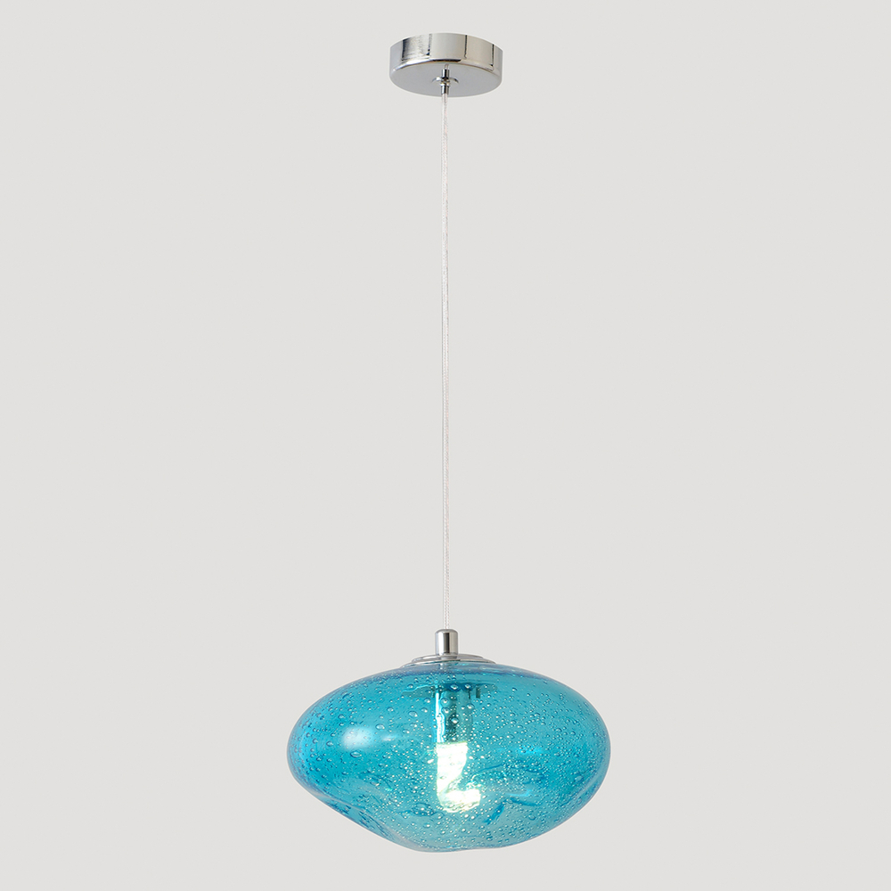 Светильник подвесной Crystal Lux FORMLESS SP1 BLUE