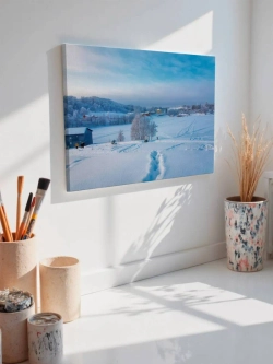 Картина на стену 40 X 50 Зимний пейзаж