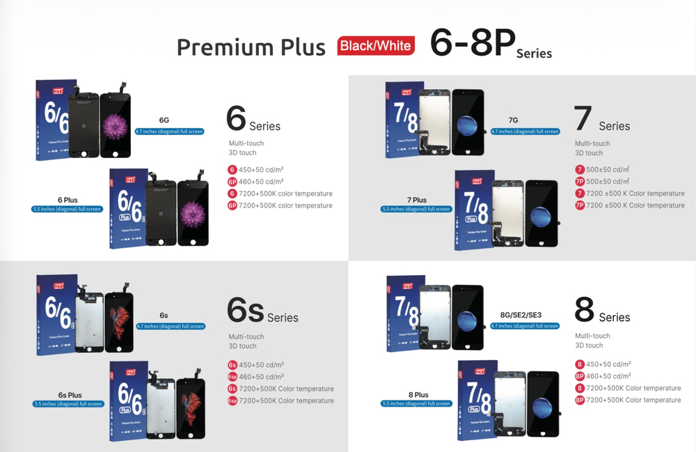 Дисплей iPhone 8 Plus черный оригинал oem