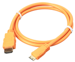 Кабель HDMI — Mini-HDMI, 1 м, оранжевый