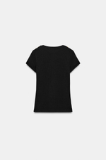 ФУТБОЛКА В РУБЧИК С ПУГОВИЦАМИ — ZARA