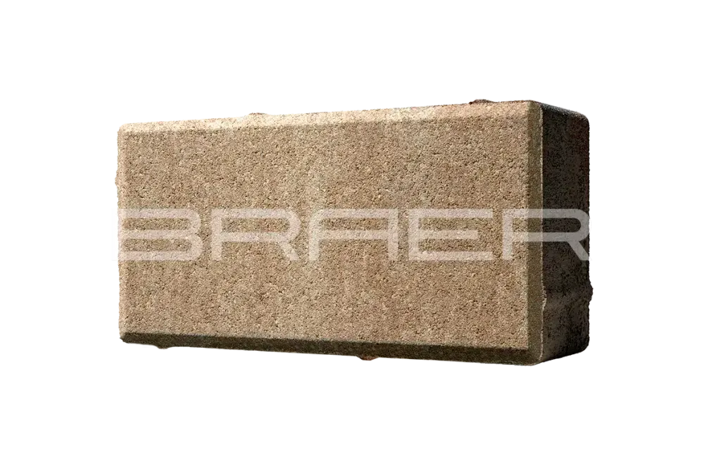 Тротуарная плитка Braer Прямоугольник, Color Mix Миндаль, 60 мм