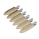 Dewal Зажим "Лепесток" CL2603lemon gold, 6 см, 6 шт/уп