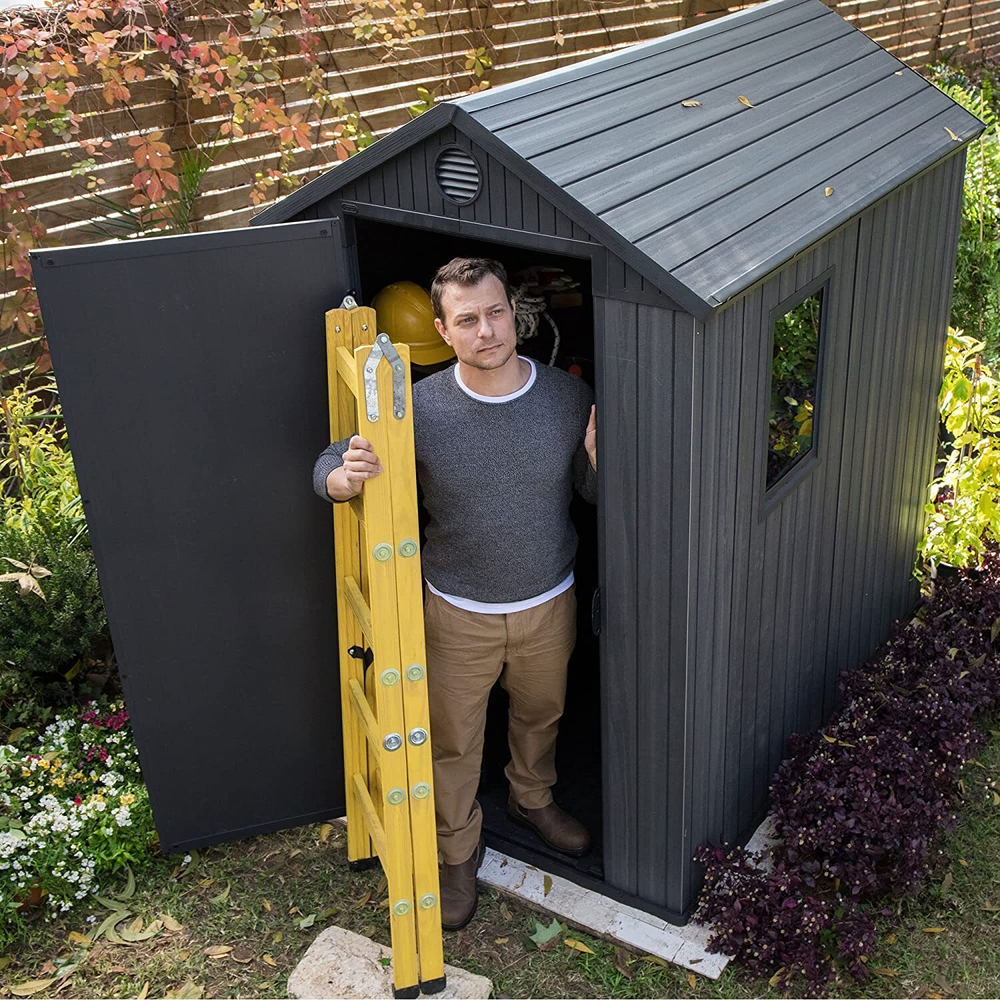 Пластиковый сарай Keter Darwin 4x6 grey