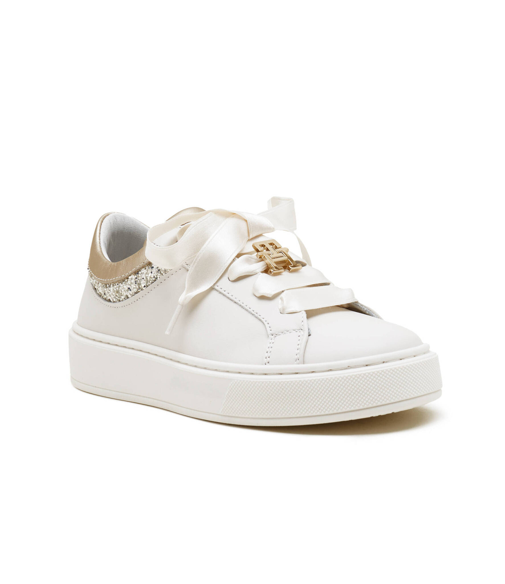 Кожаные кроссовки Tommy Hilfiger - белый(T4A9 33491 0166A399)