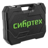 Набор инструментов, 1/2", 1/4", пластиковый кейс 76 предметов Сибртех — фото 5