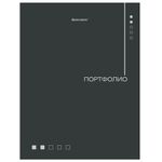Папка-портфолио универсальная, 4 кольца, 20 файлов, 7БЦ матовая, BRAUBERG "Minimalism", 117553