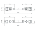 Коннектор питания ARL-LINE-3pin-1000-CON-MF (230V) (Arlight, IP67 Пластик, 3 года)