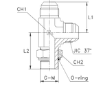 Штуцер FRLG JIC 1.5/16 - BSP 1