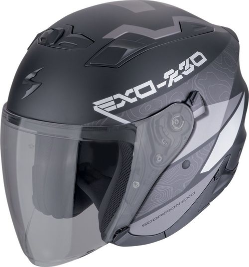 Купить Мотошлем Открытый Scorpion EXO Exo-230 Band / Матовый / Черно-серый