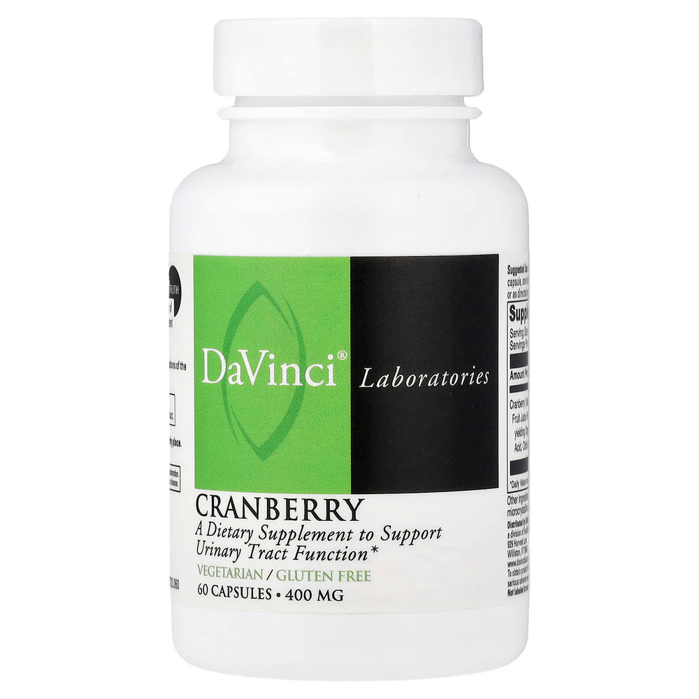 DaVinci Laboratories, Клюква, 400 мг, 60 капсул