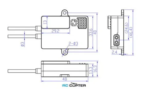 Стабилизатор напряжения Holybro UBEC 12A 3-14S (7-52V); 6/7.2/8/9.2V понижающий