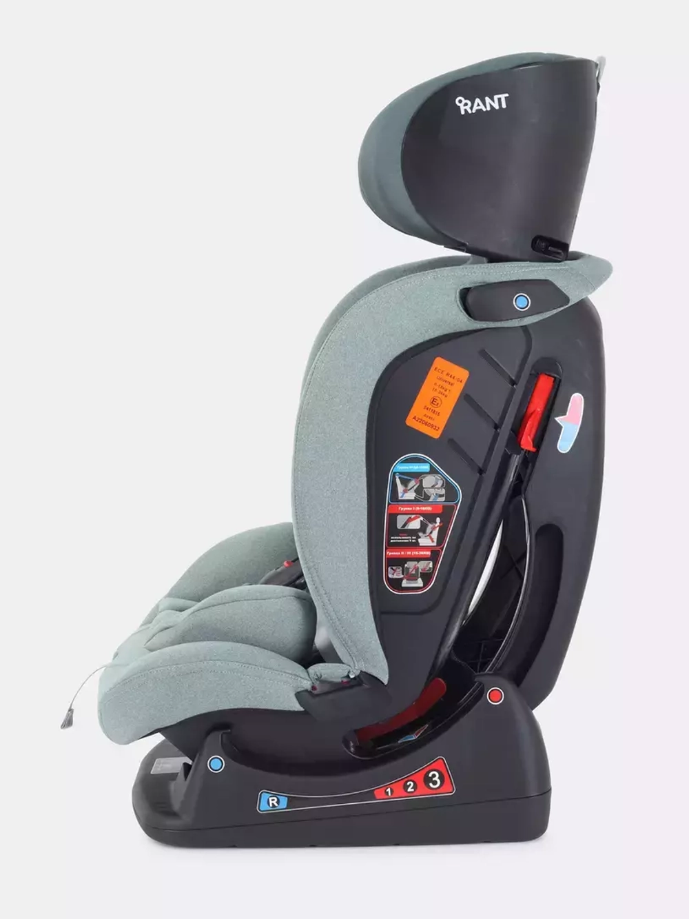 Автокресло RANT AY913 "MATRIX" Active Line (Green) группа 0+-1-2-3  (0-36 кг)