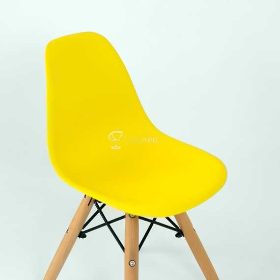 Стул детский Barneo N-1 Eames Style желтый