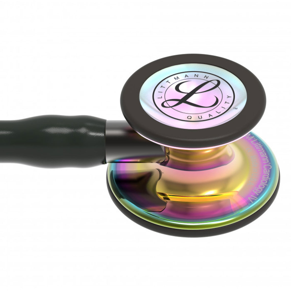 Стетоскоп 3M™ Littmann® Cardiology IV™, черная трубка, радужная акустическая головка, 69 см 6240