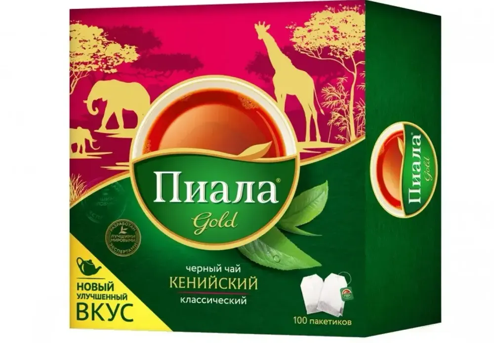 Чай черный Пиала Gold Кенийский Классический пакет-й 180г