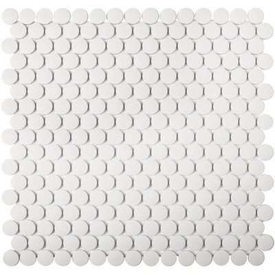 Мозаика Penny Round White Antislip (JNK81011)