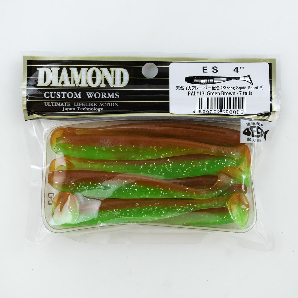 Силиконовая приманка DIAMOND ES 4" (7шт/уп)