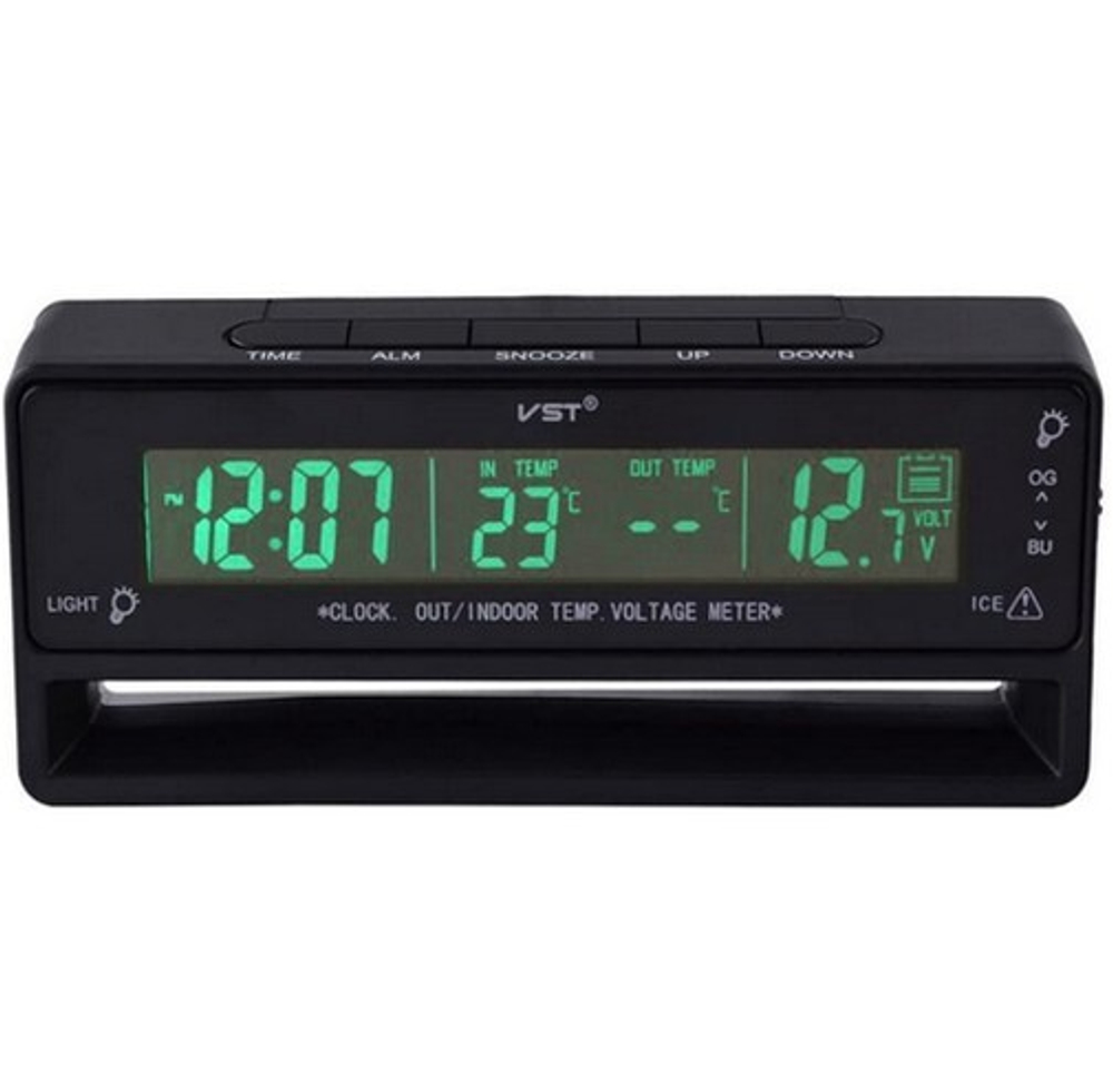Авто часы VST 7010V RGB (изменяемая подсветка)