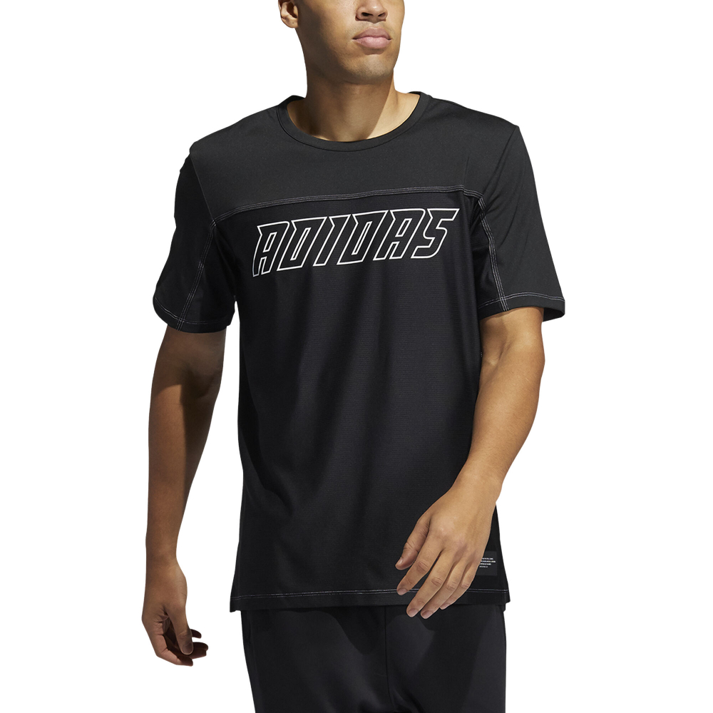Мужское теннисное поло adidas Hype T-Shirt Men - Black, White