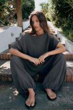 БРЮКИ BAGGY С ЭЛАСТИЧНЫМ ПОЯСОМ — ZARA