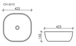 Рукомойник Ceramica Nova Element 42,5 см CN6010