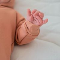 Комбинезон с капюшоном "Светлый коралл" 0+